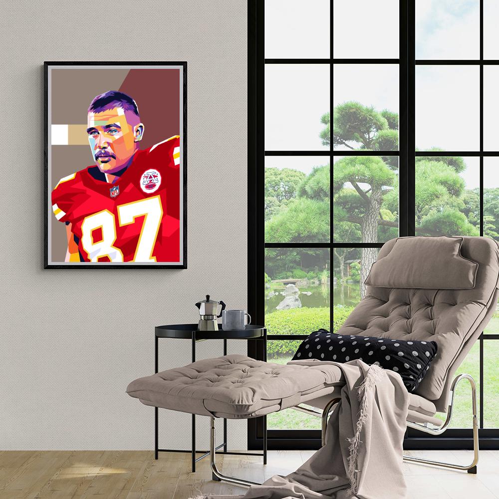 Travis Kelce en un interior