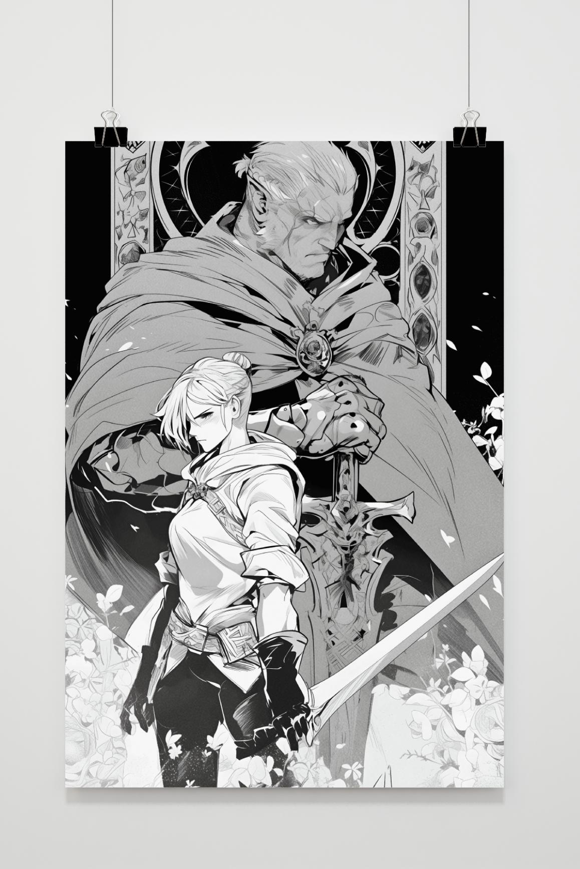 Affiche Duellistes Manga de 25 Artstreet