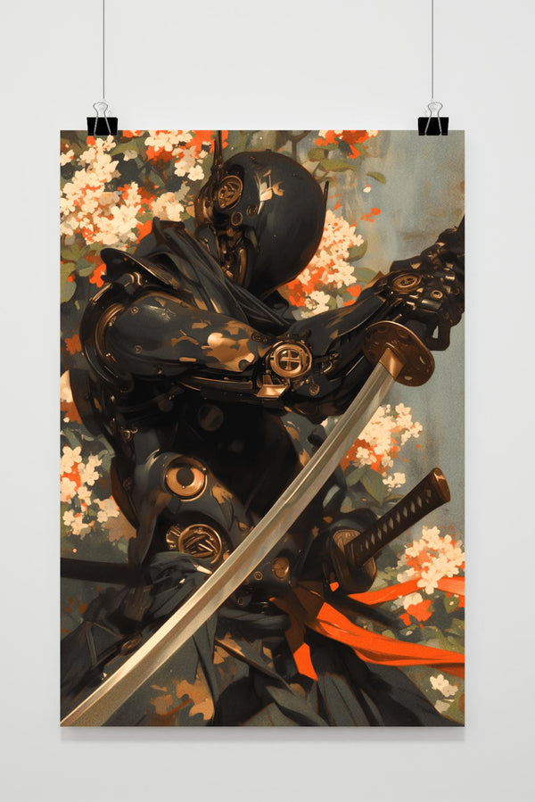 Samurai Biomech Poster