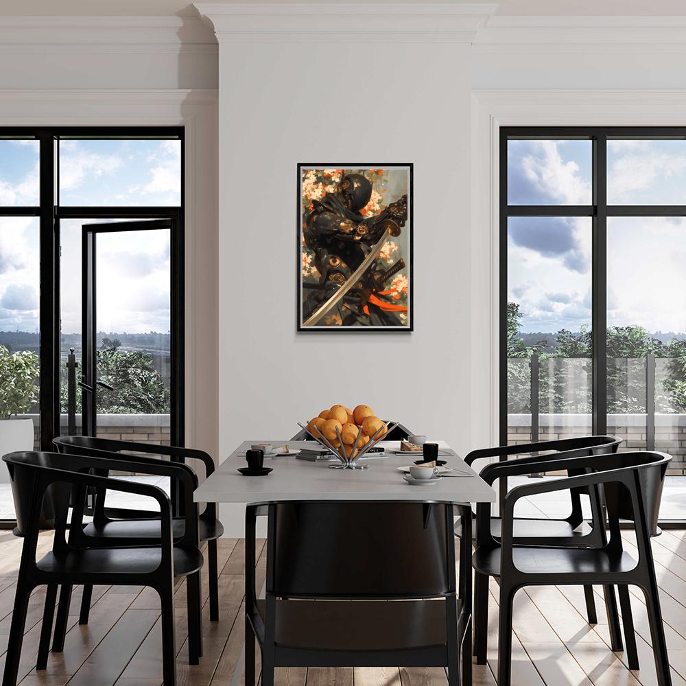 Samouraï Biomech dans un intérieur