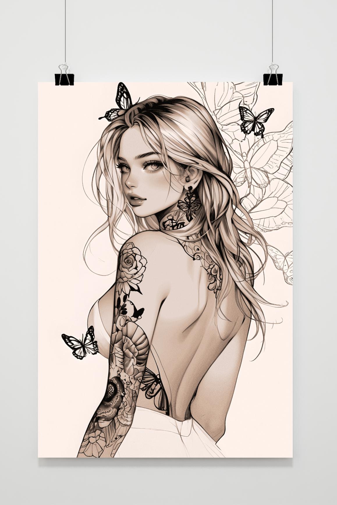 Affiche Art Papillon de 25 Artstreet