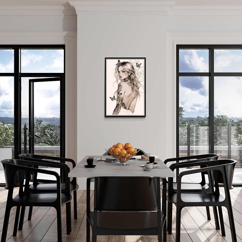 Art Papillon dans un intérieur
