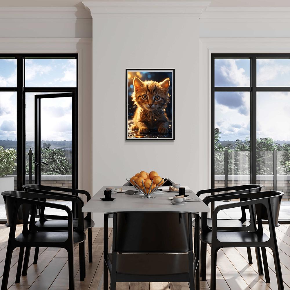 Chaton Ensoleillé dans un intérieur