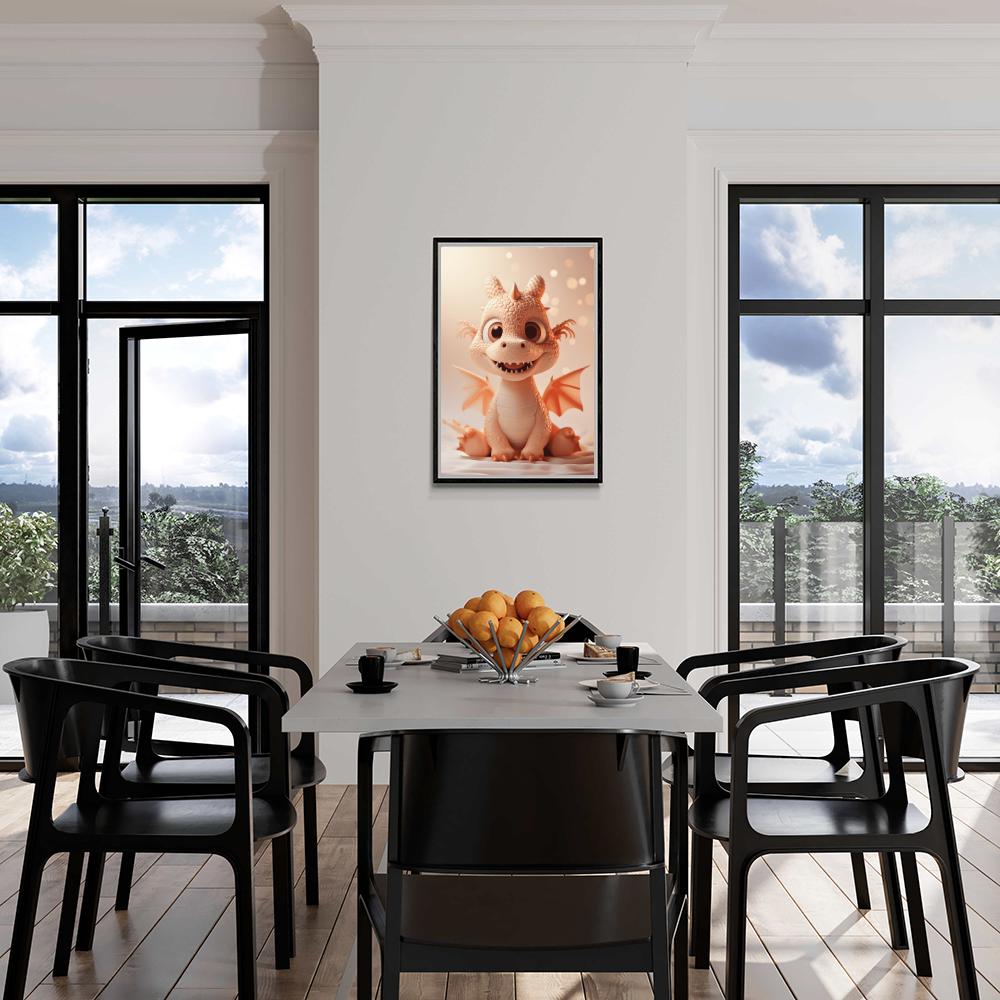 Bébé Dragon dans un intérieur
