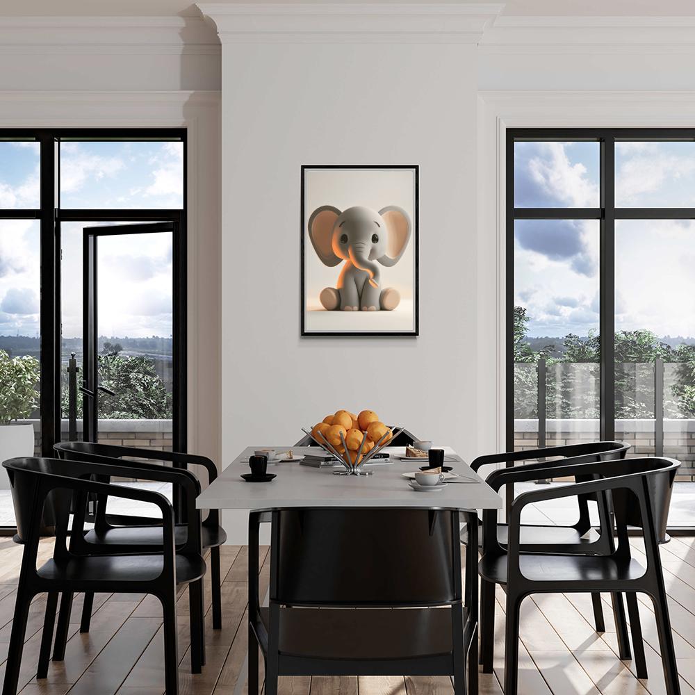 Bébé Éléphant dans un intérieur