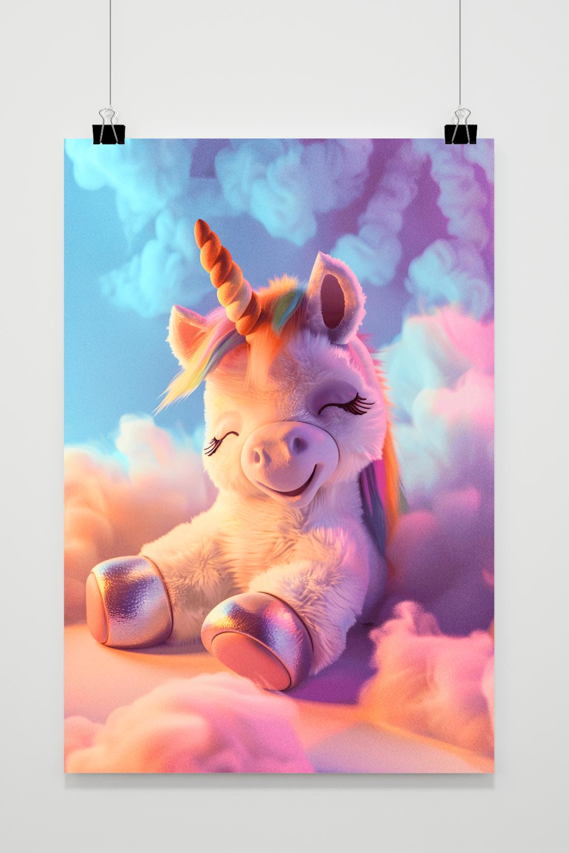Affiche Licorne Colorée de 25 Artstreet