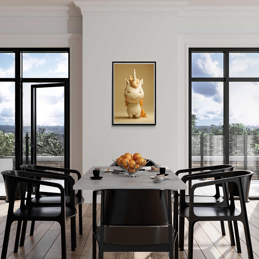 Bébé Licorne dans un intérieur