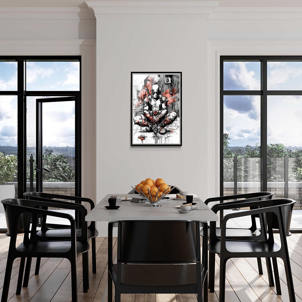 Deadpool Esquisse dans un intérieur