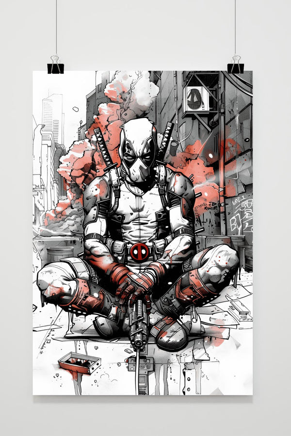 Póster Boceto Deadpool