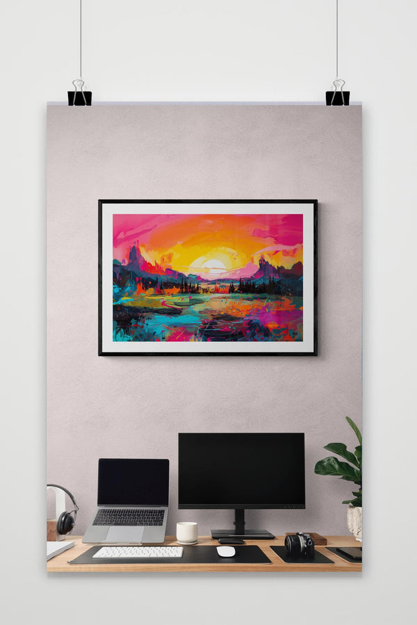 Sunset Neon poster