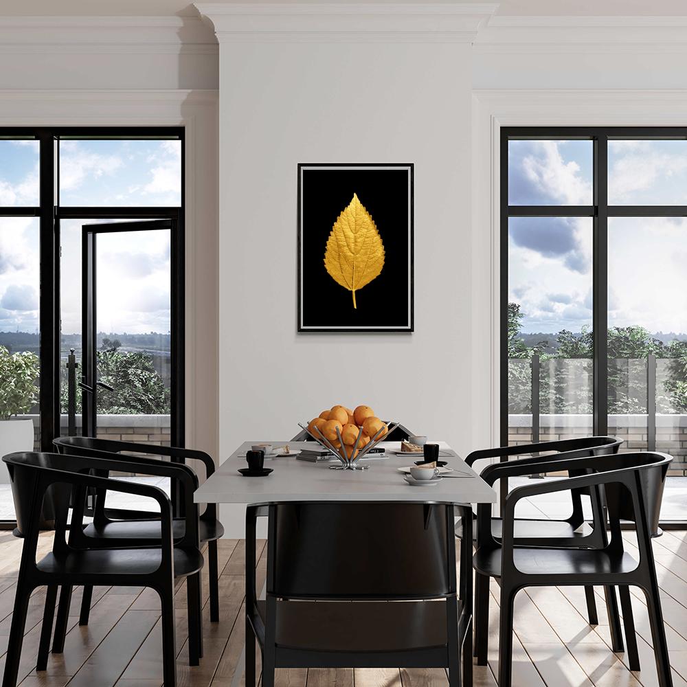 Feuille Dorée dans un intérieur