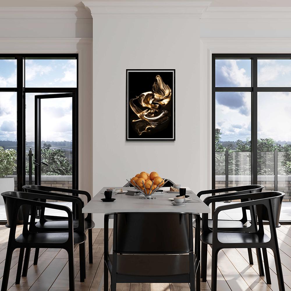Remolino Dorado en un interior