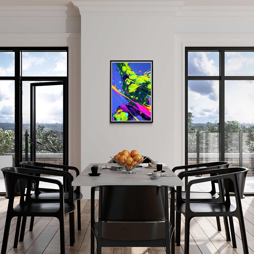 Hulk dans un intérieur