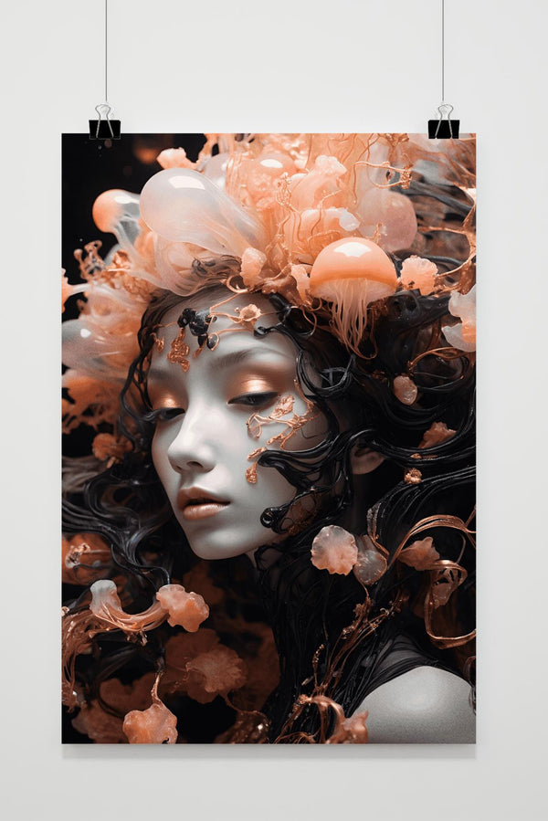 Quallen-Mädchen Poster