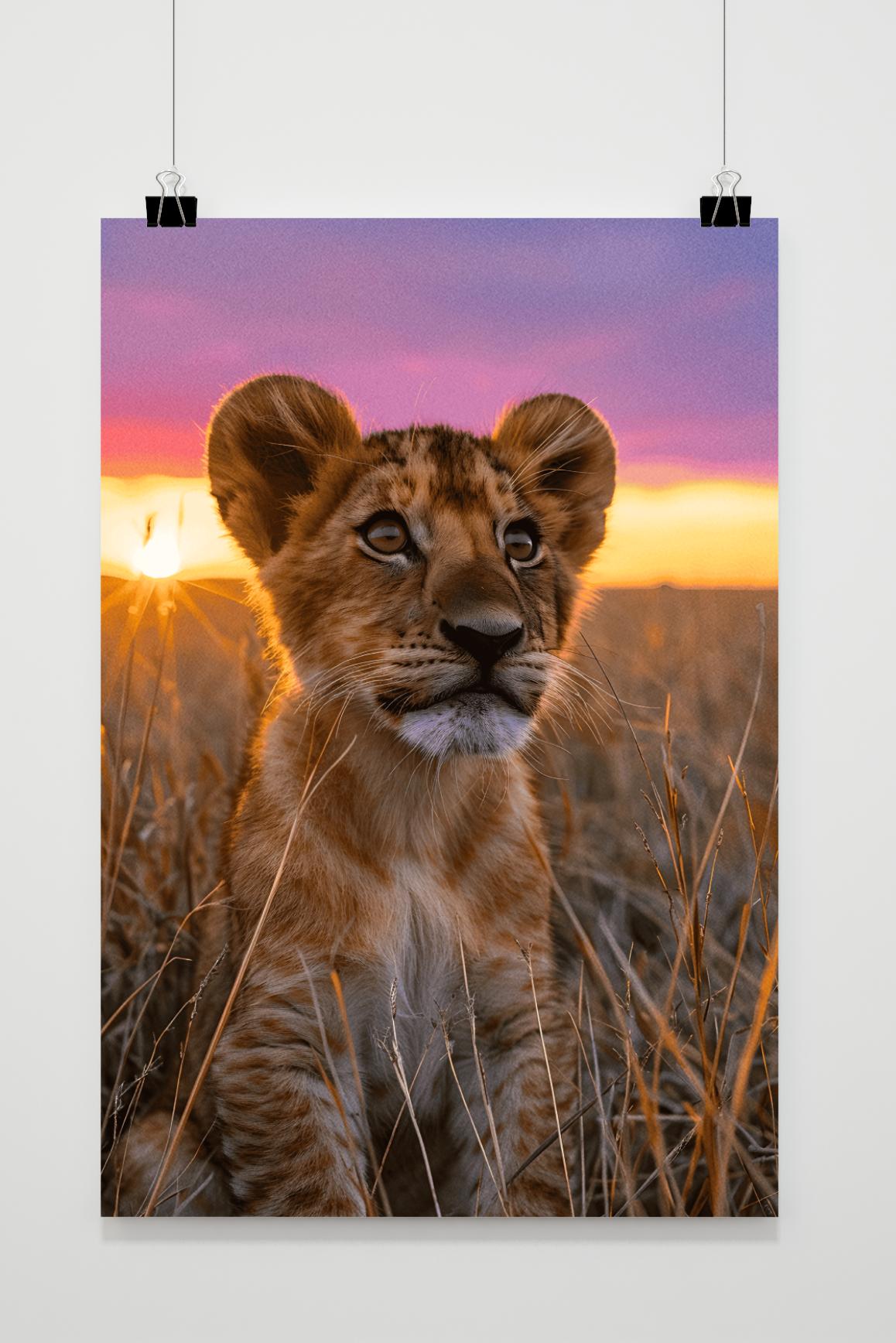 Affiche Lionceau de 25 Artstreet