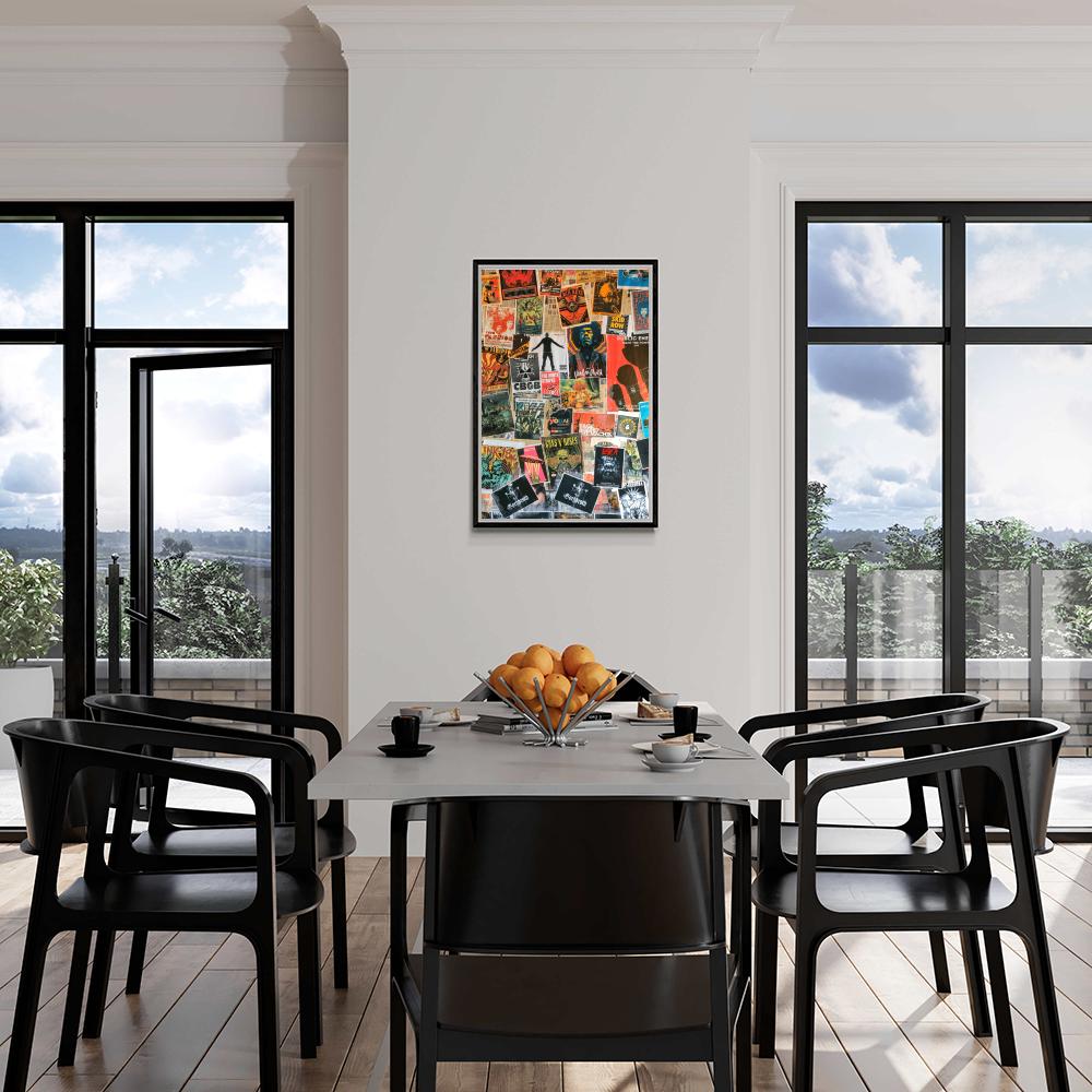 Collage Musical dans un intérieur