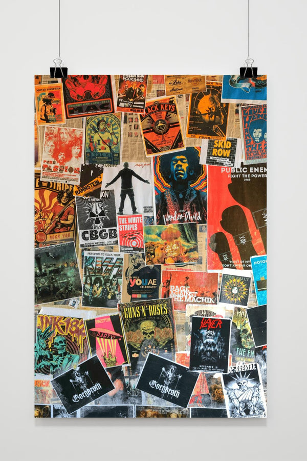 Muziekcollage poster