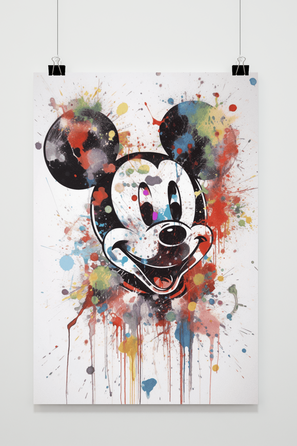 Mickey Mouse Abstract poster