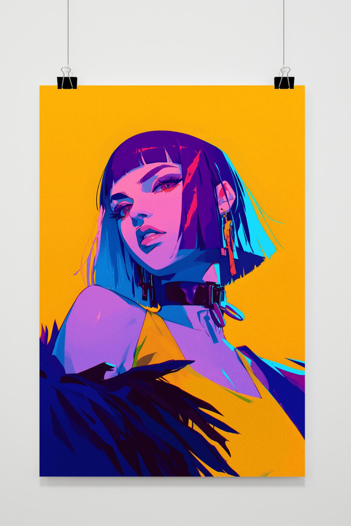 Affiche Fille Punk de 25 Artstreet