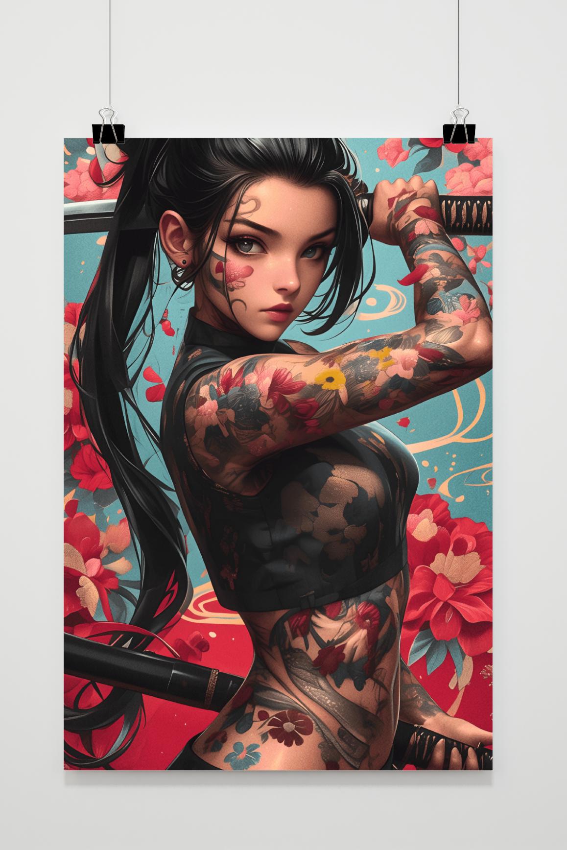 Affiche Guerrier Oriental de 25 Artstreet