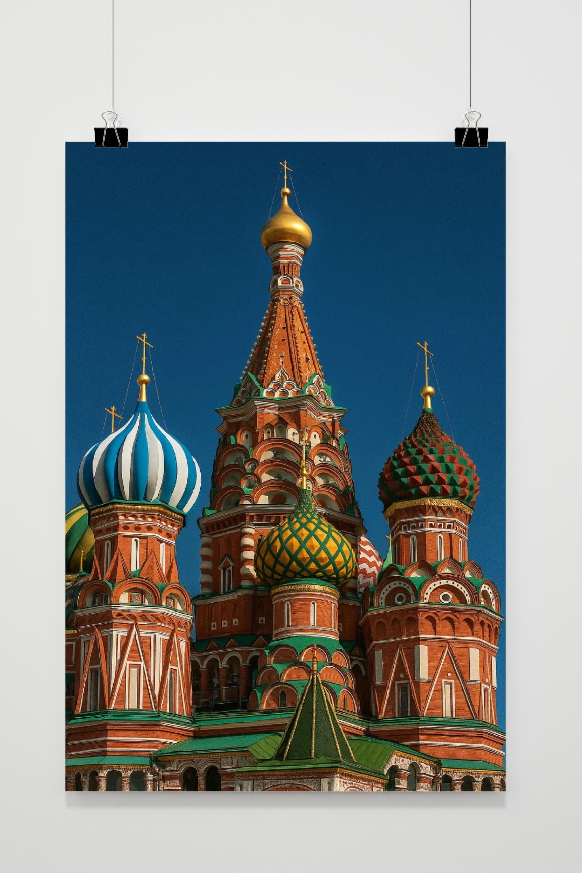 Saint Basil's Cathedral Moscow Russia poster van 25 Artstreet