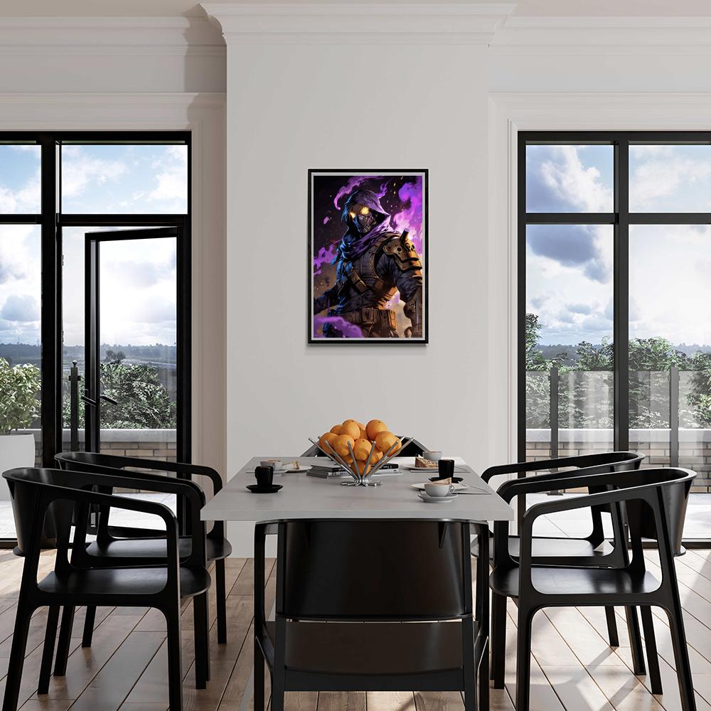 Guerrier Violet dans un intérieur
