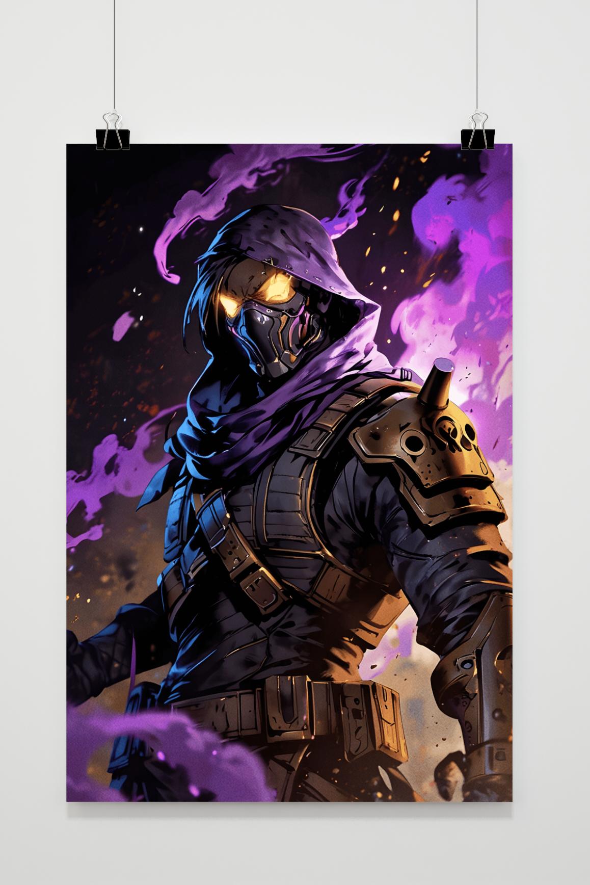 Affiche Guerrier Violet de 25 Artstreet