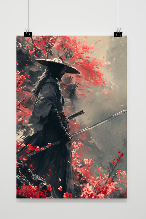 Oosterse Samoerai poster
