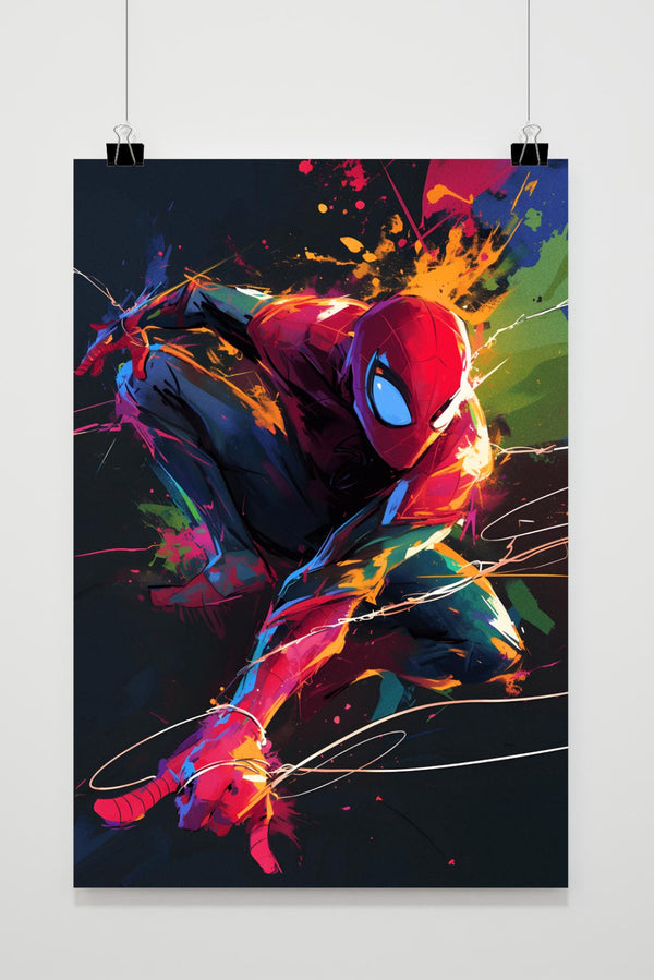 Spiderman Bunt Poster