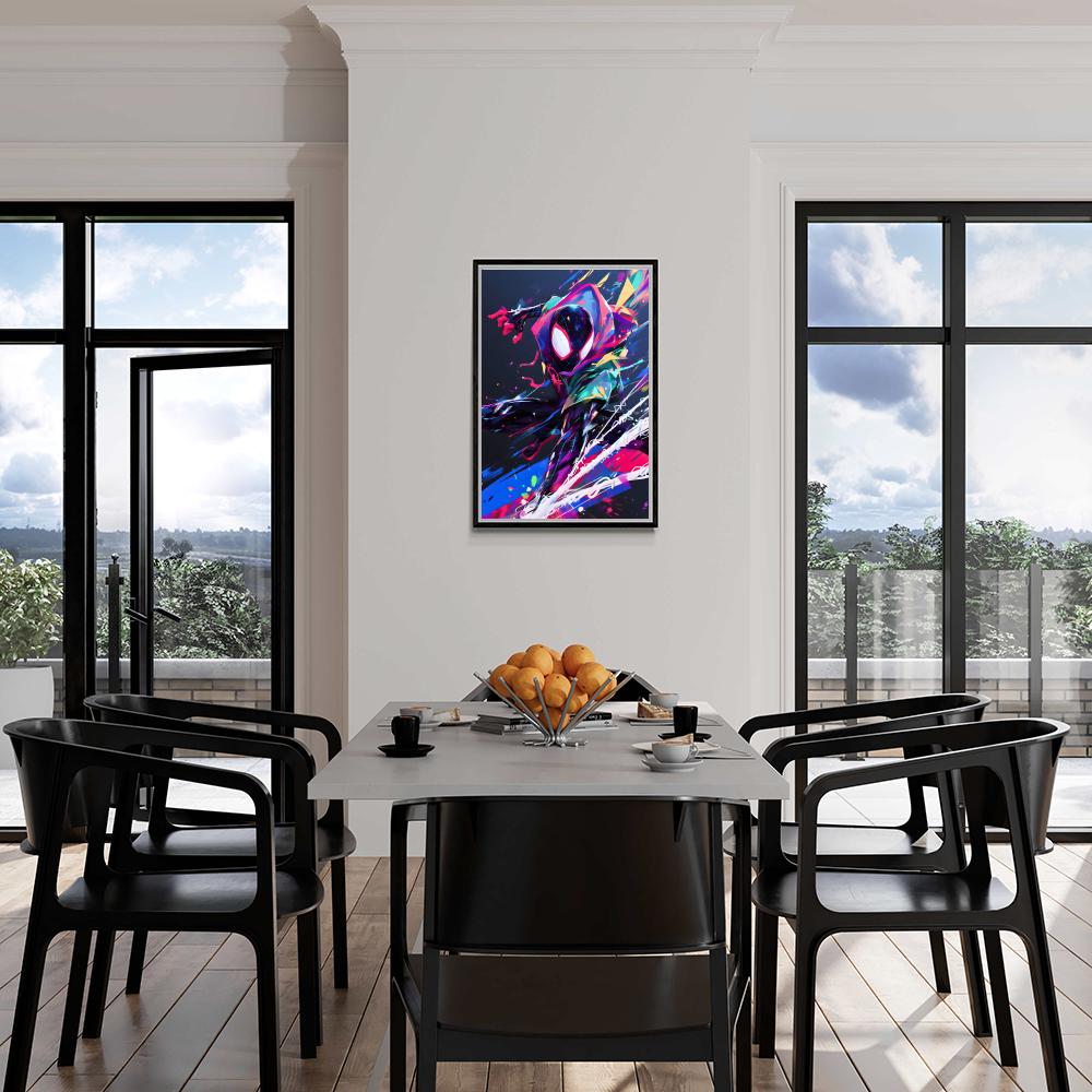 Spiderman Toile dans un intérieur