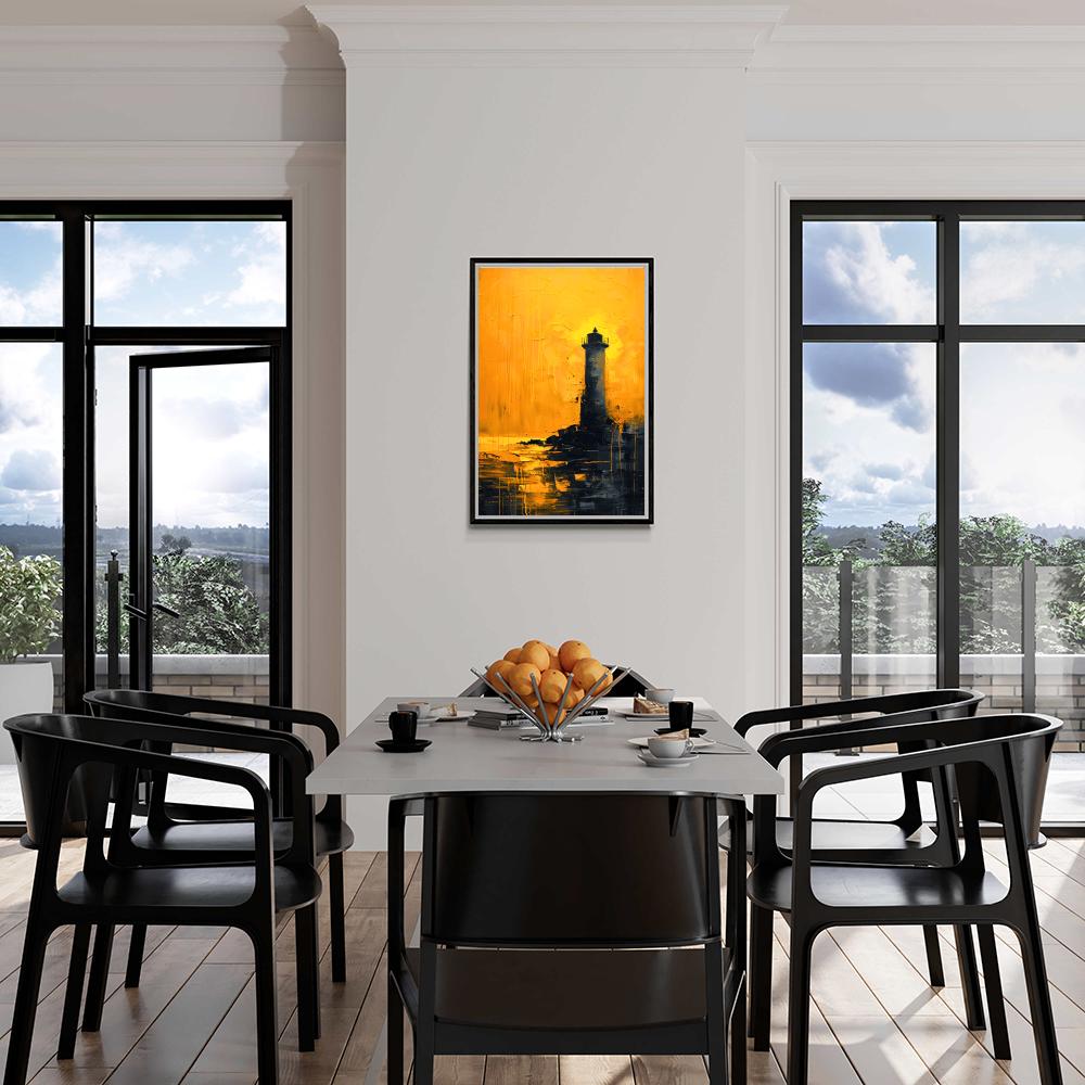Phare Jaune dans un intérieur