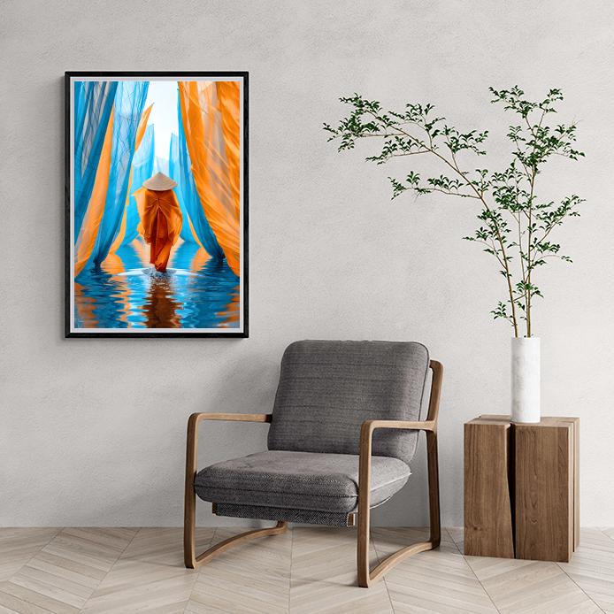 Waterwandeling dans un intérieur