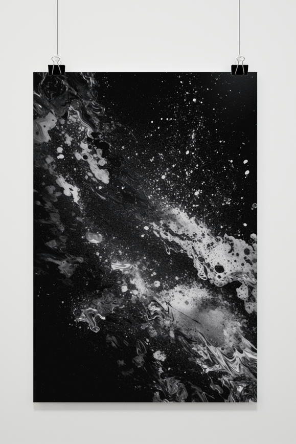 Póster Zwart Wit Abstract de 25 Artstreet