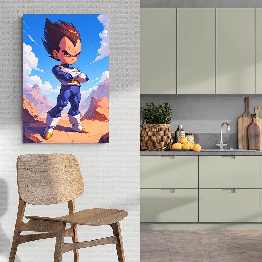 Dragonball Vegeta en un interior