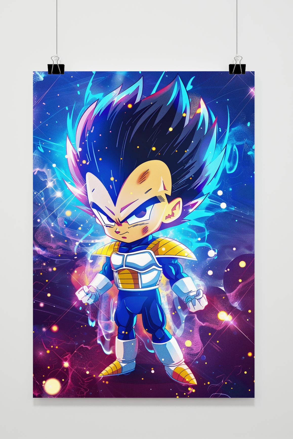 Affiche Dragonball Chibi Vegeta de 25 Artstreet