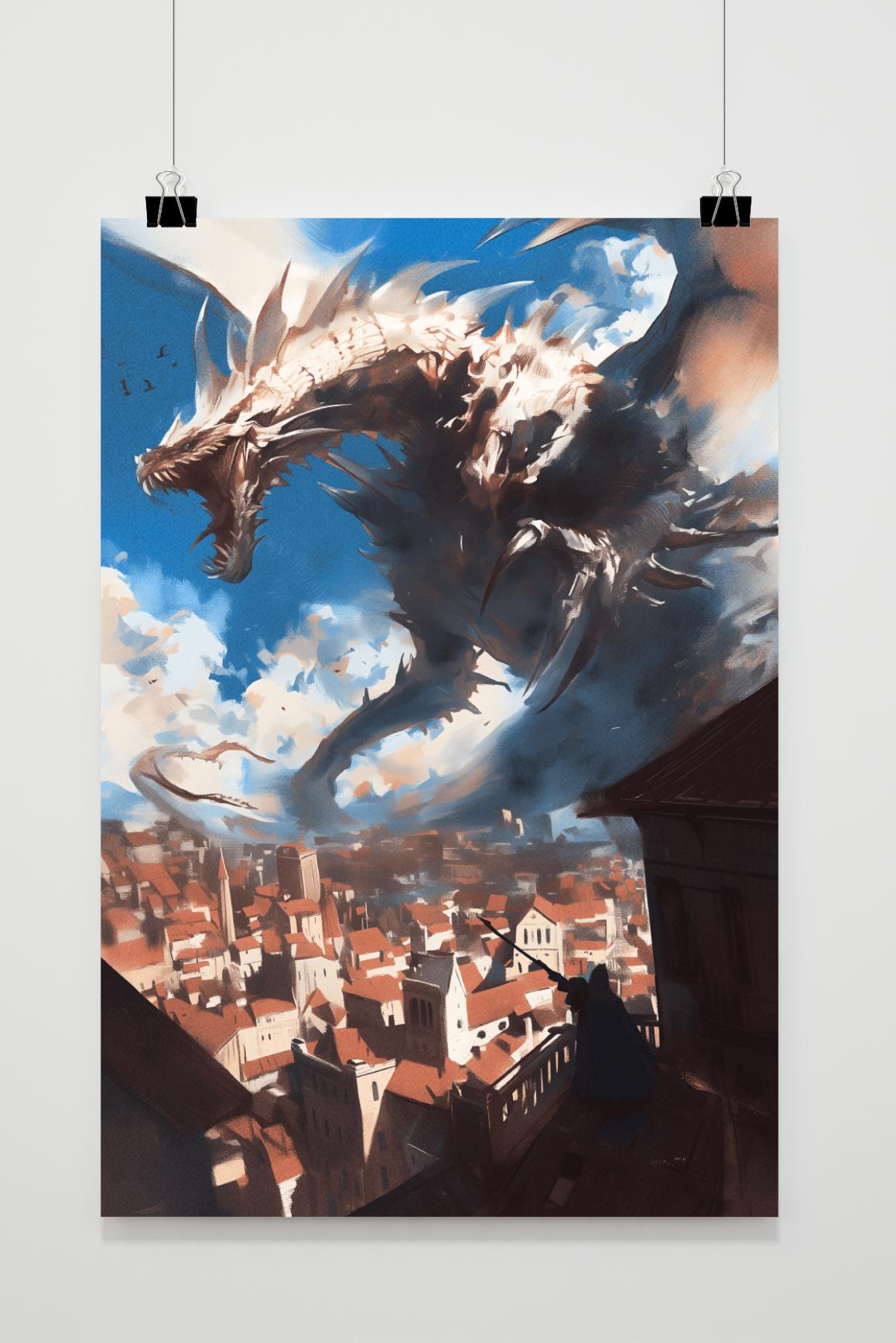 Affiche Attaque du Dragon de 25 Artstreet