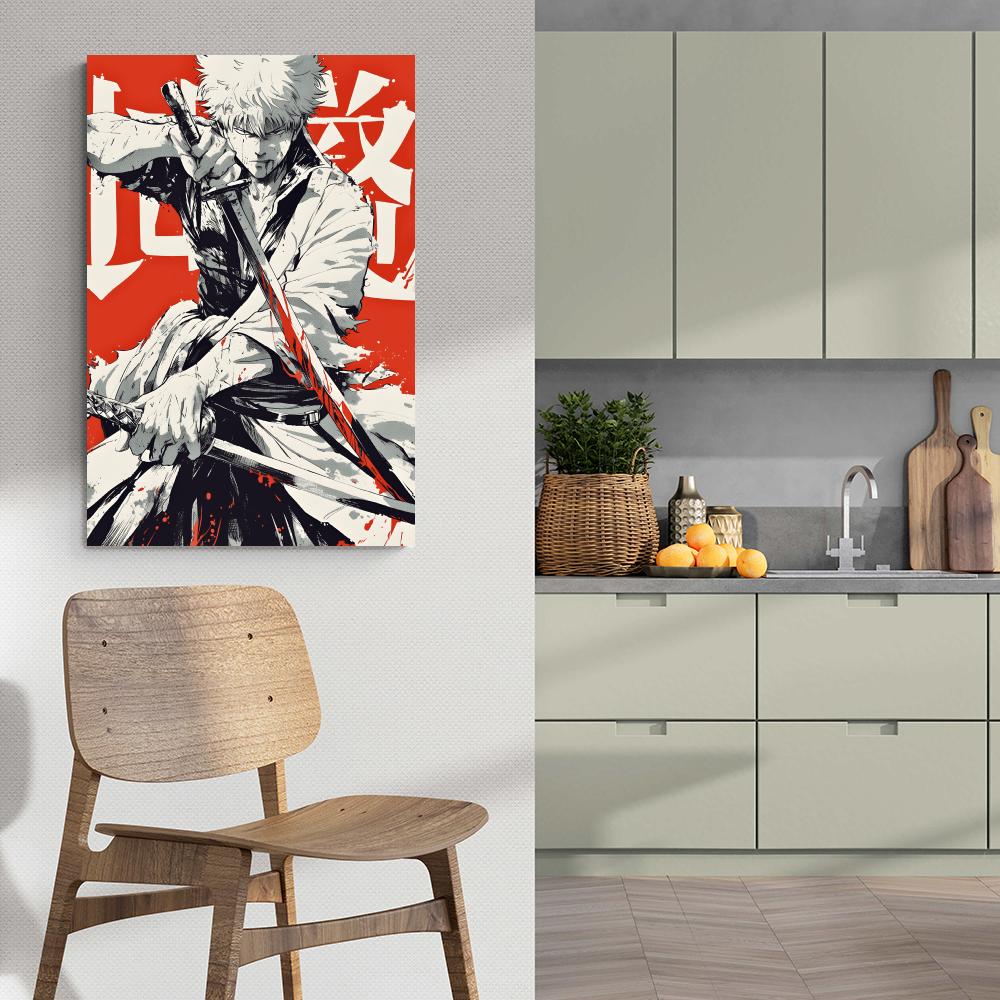 Gintoki Gintama dans un intérieur