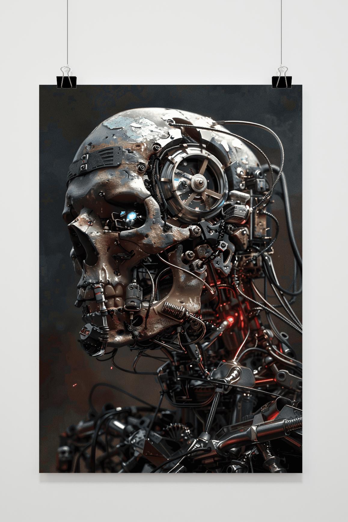 Affiche Schedelrobot de 25 Artstreet