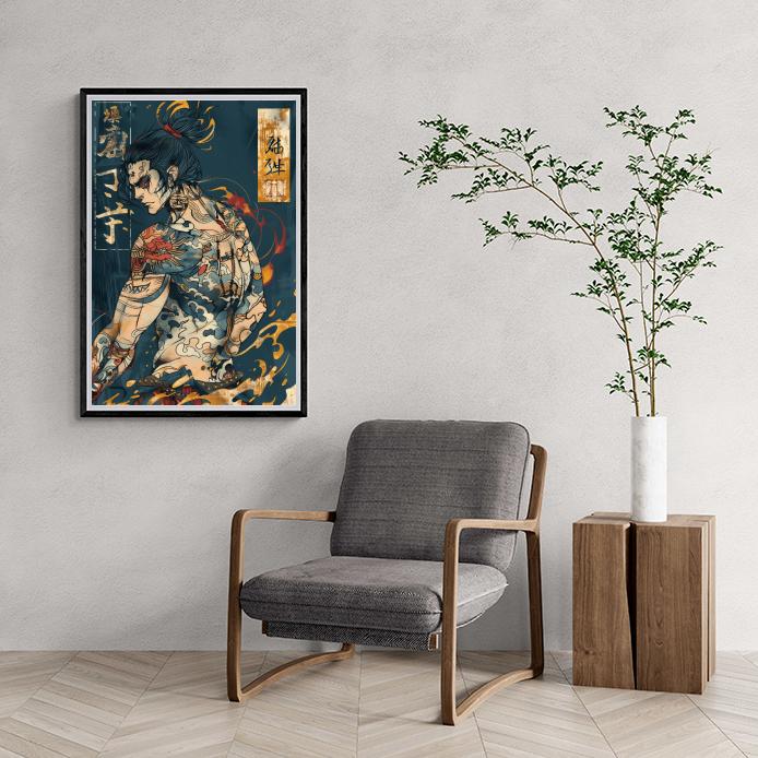 Yakuza dans un intérieur