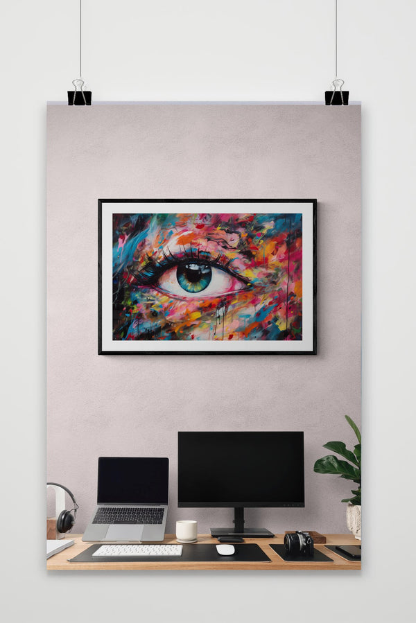 Affiche Œil Vert
