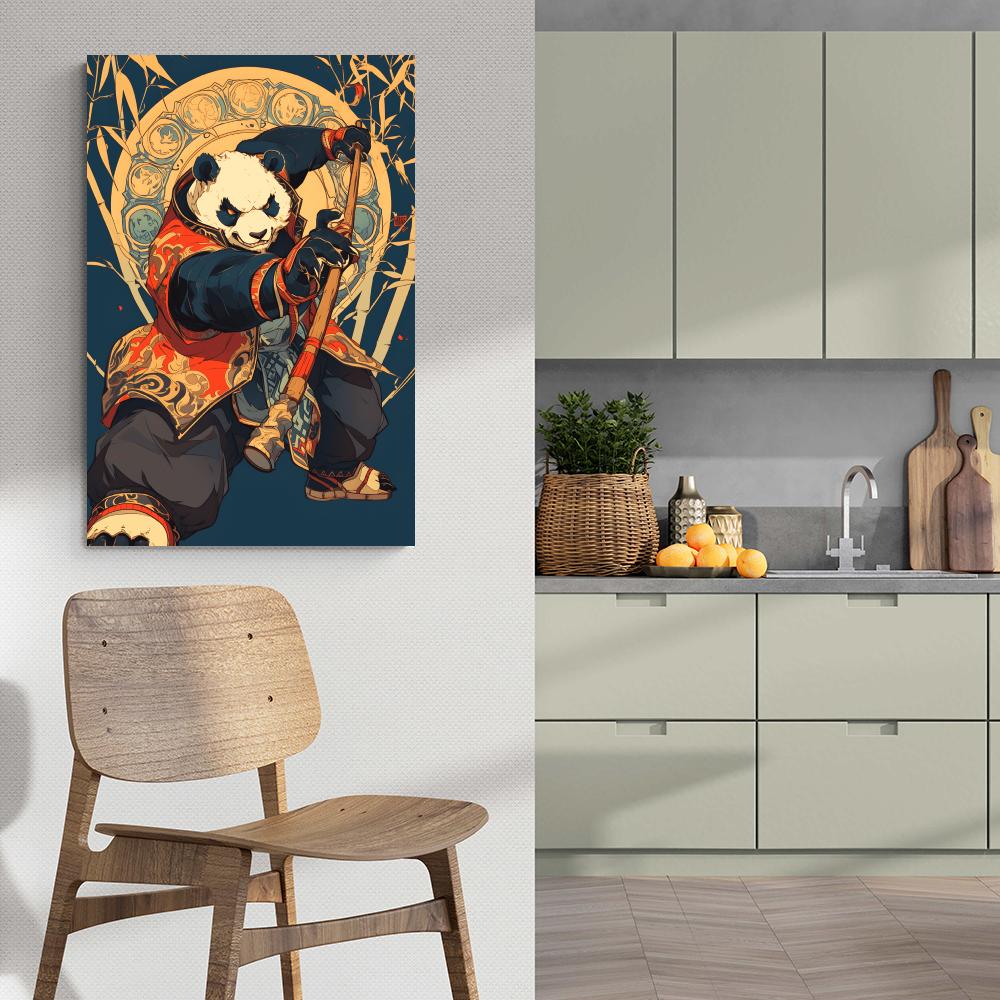 Guerrero Panda en un interior
