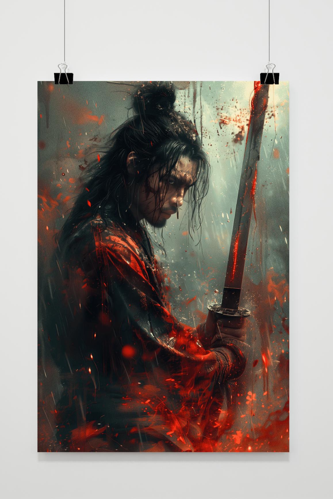 Affiche Samoerai de 25 Artstreet