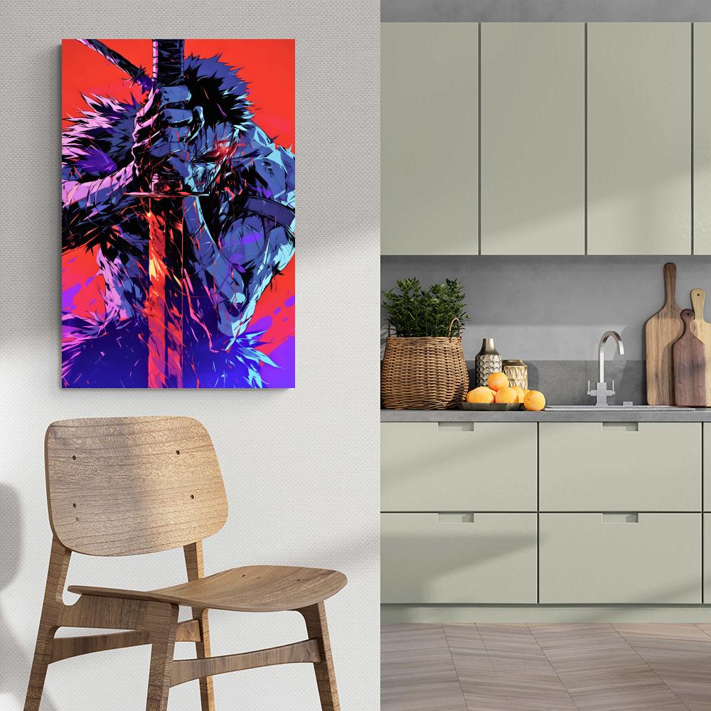 Samoerai anime dans un intérieur