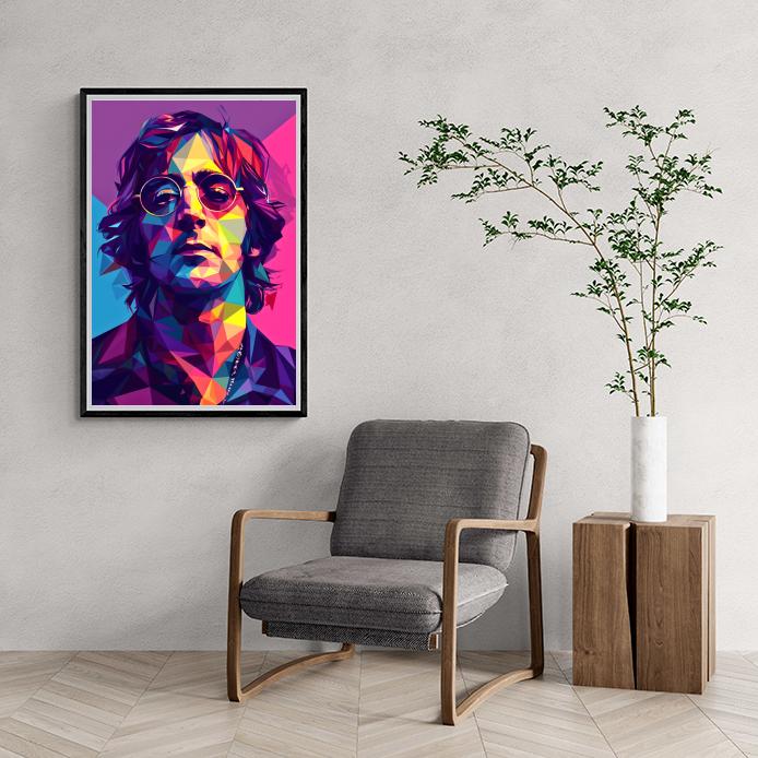 John Lennon WPAP dans un intérieur