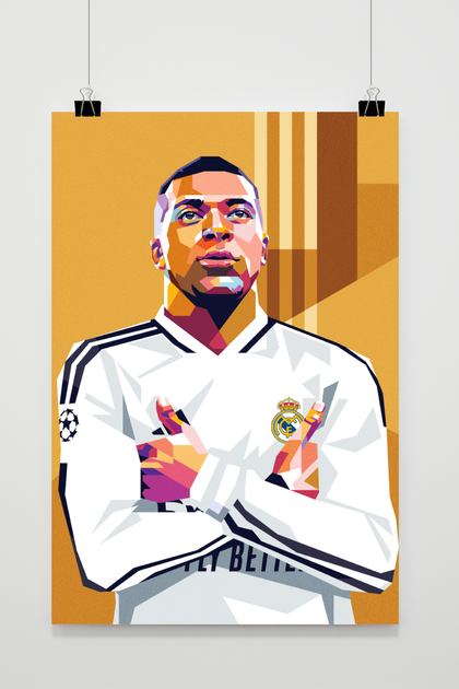 Mbappe Real Madrid poster
