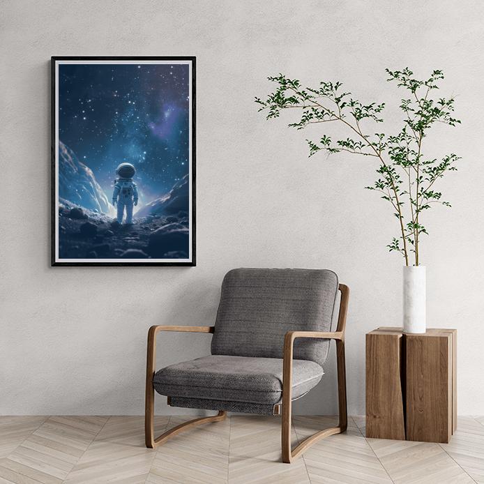 Astronaut dans un intérieur