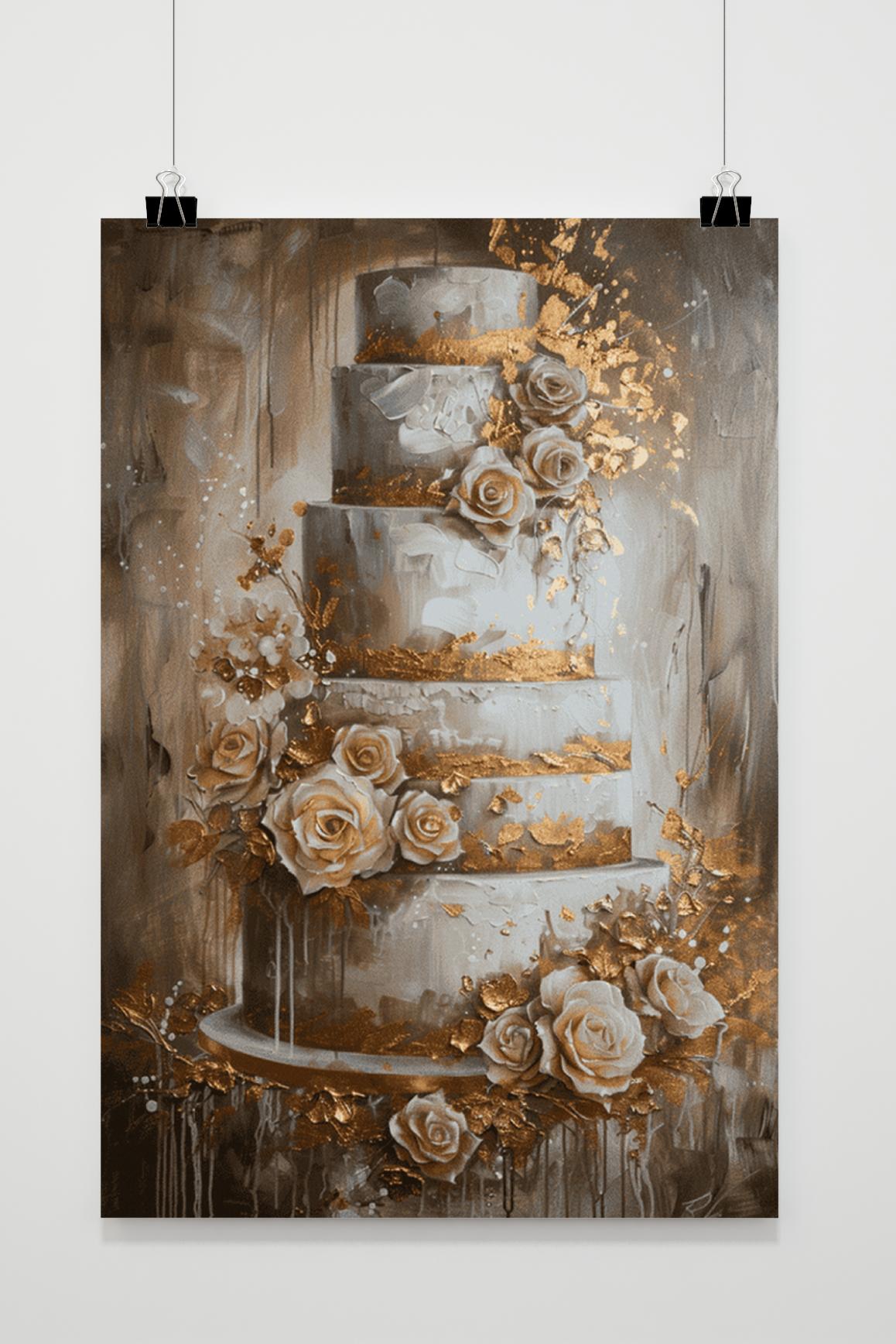 Affiche Taart Aquarel de 25 Artstreet