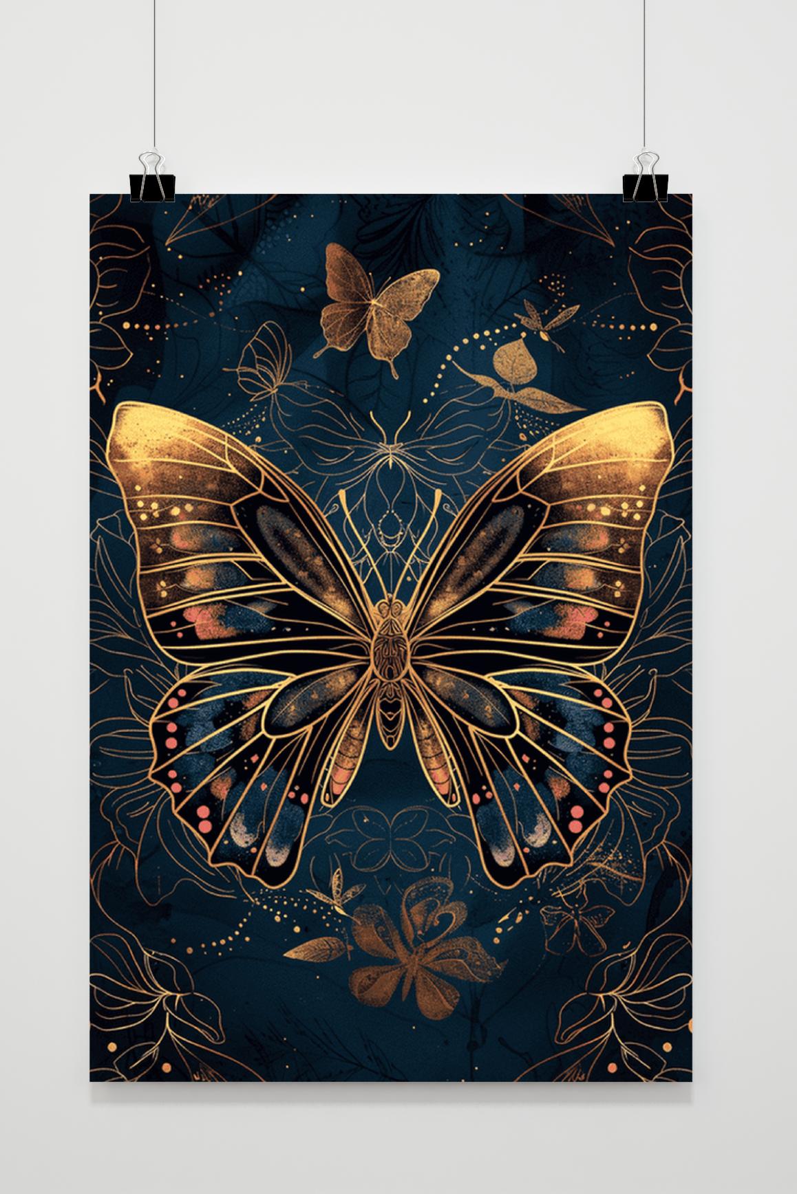 Affiche Gouden Vlinder de 25 Artstreet
