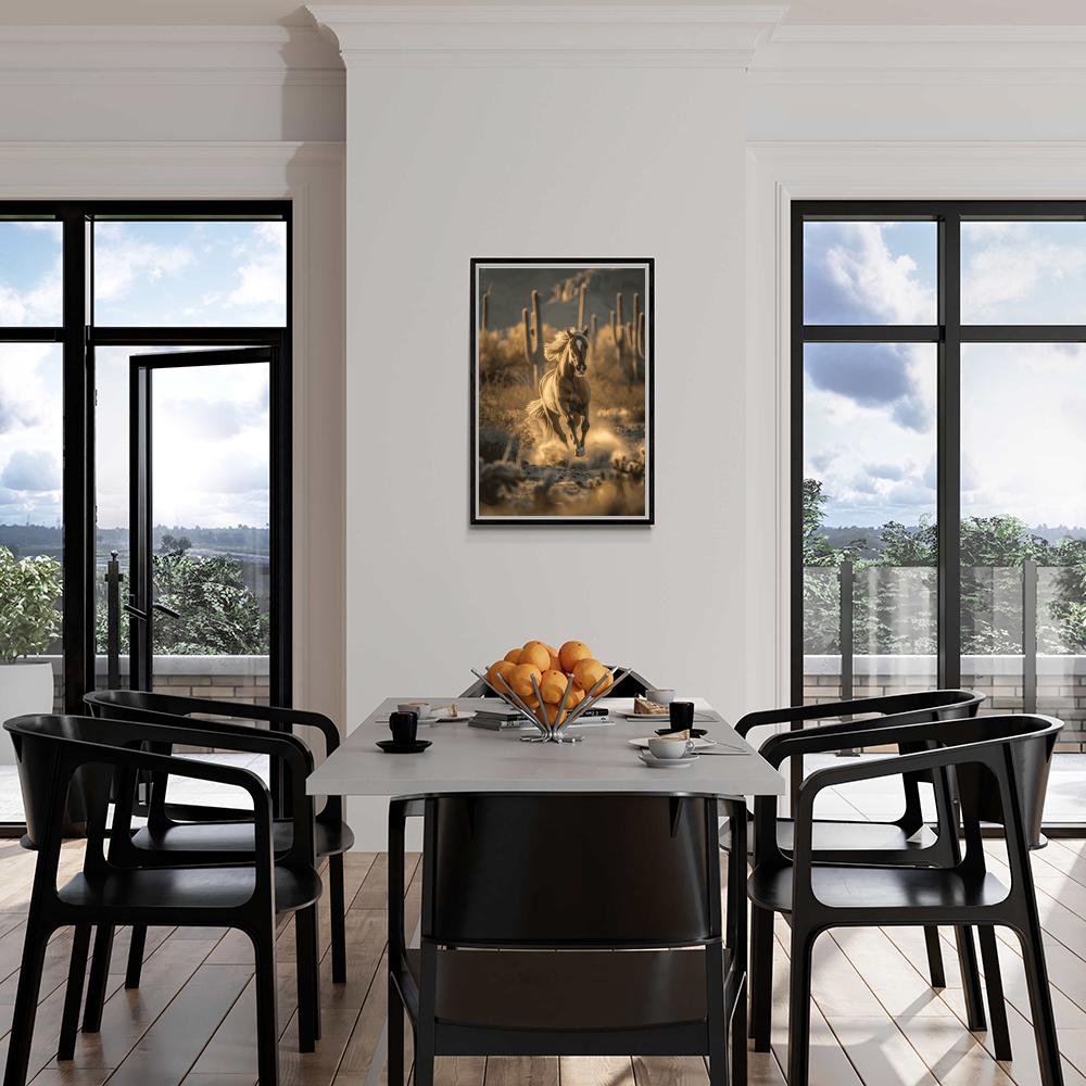 Bruin Paard dans un intérieur
