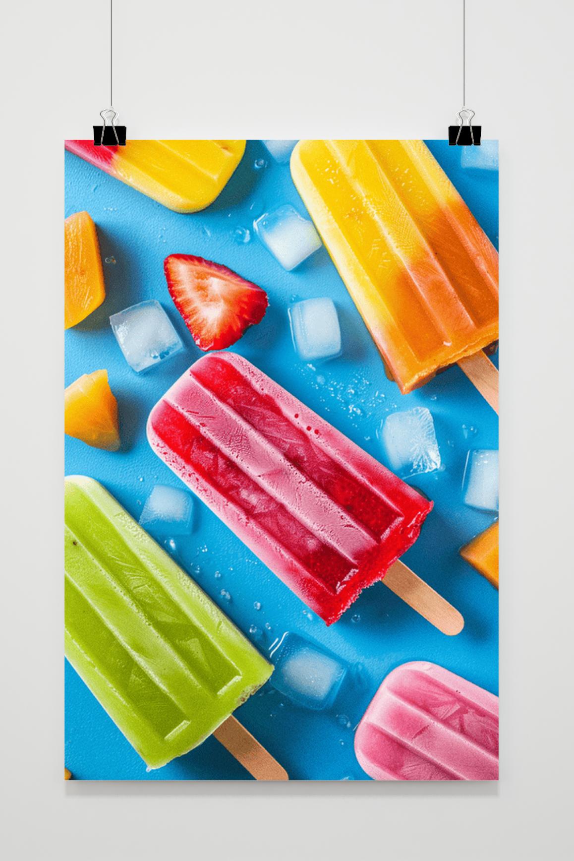 Póster Helado de Fresa de 25 Artstreet